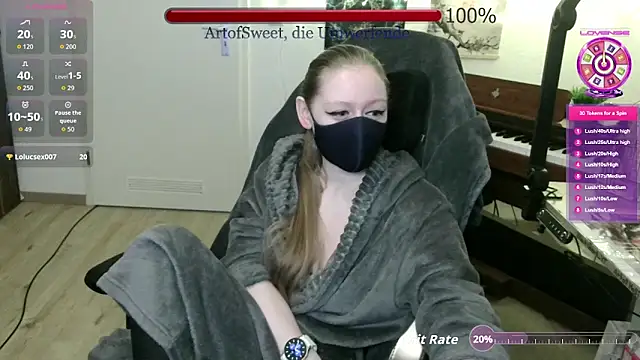 Snapshot of ArtofSweet chatting on April 26, 6:27 pm ArtofSweet online show from April 26, 6:27 pm