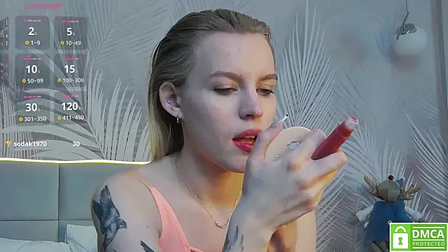 Snapshot of AmaliaBell chatting on January 2, 4:56 pm AmaliaBell online show from January 2, 4:56 pm